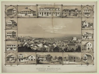 No. 3. View of Honolulu. From the Catholic Church